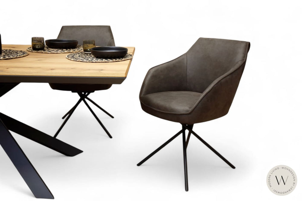 Esszimmerstuhl Modell 1250 S9MX in Mikrofaser Bison Koinor