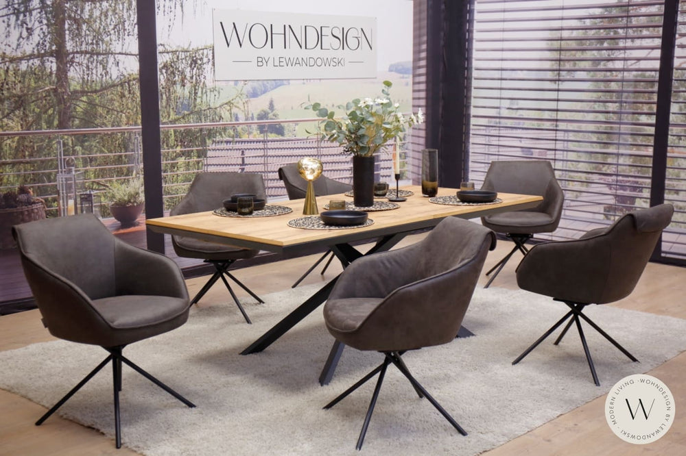 Esszimmerstuhl Modell 1250 S9MX in Mikrofaser Bison Koinor