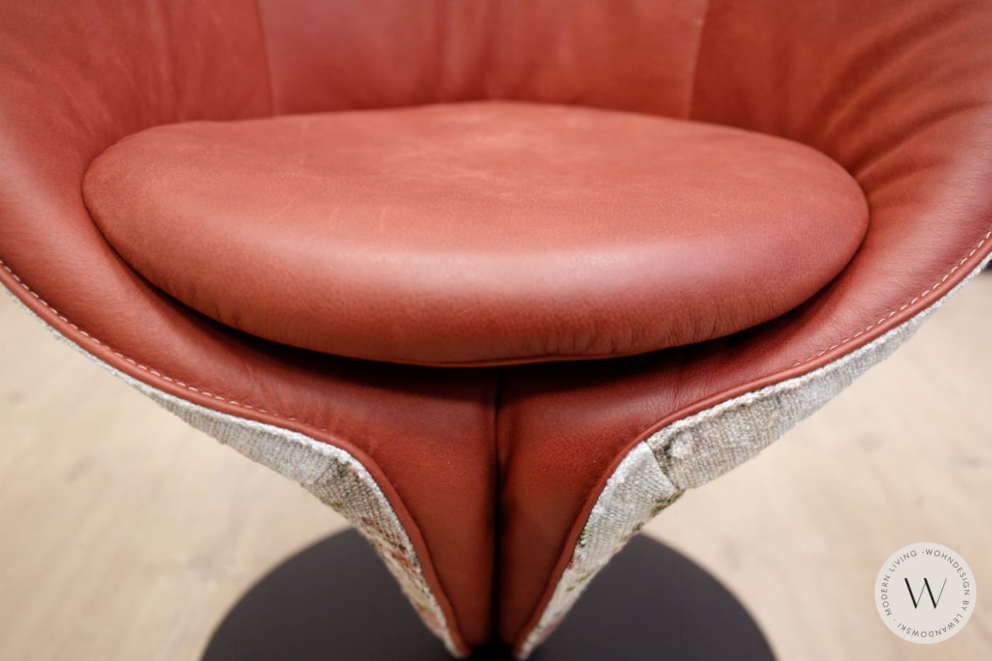 Esszimmerstuhl Modell 1260 in Leder A India chilli Koinor