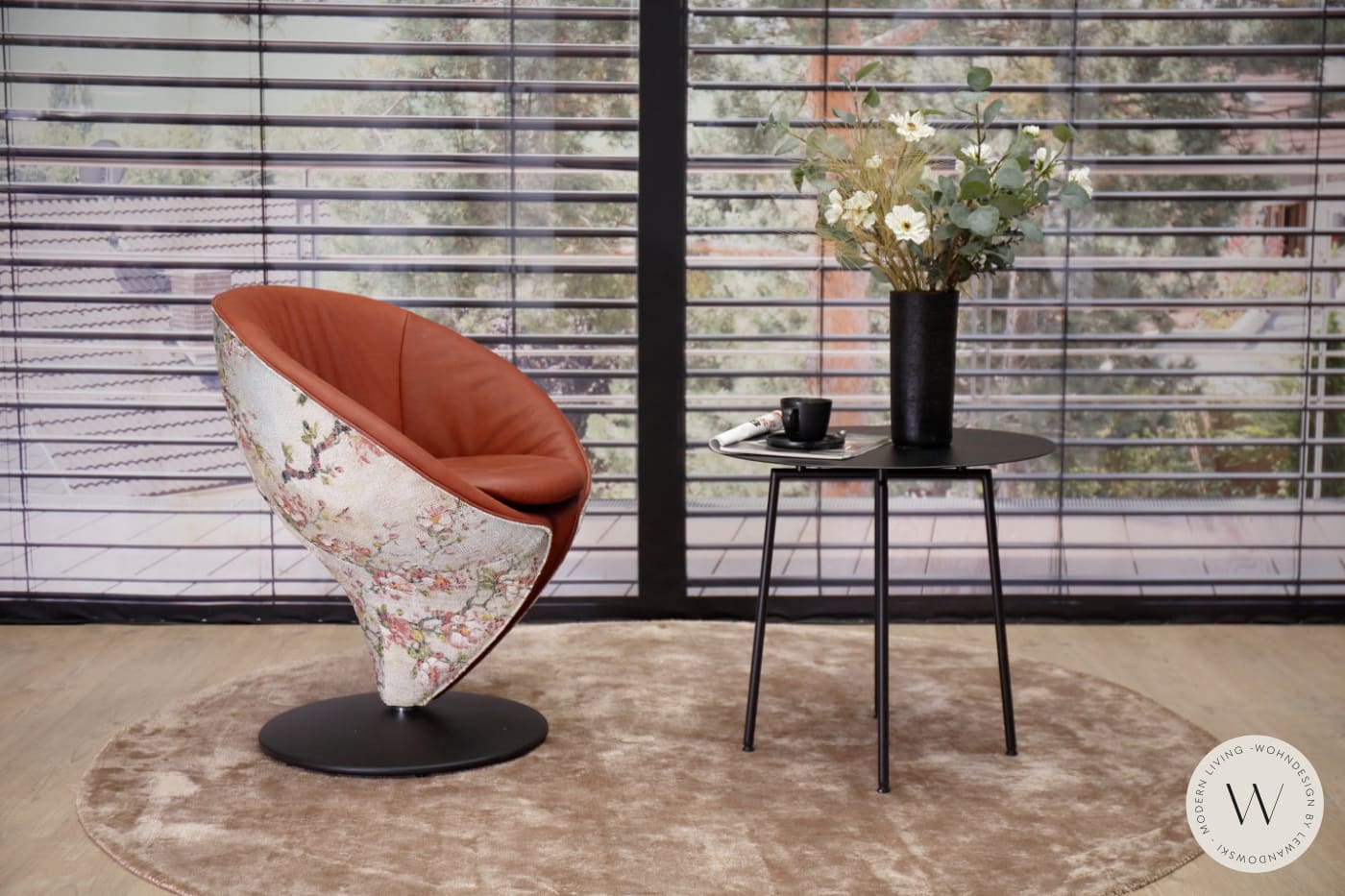 Esszimmerstuhl Modell 1260 in Leder A India chilli Koinor