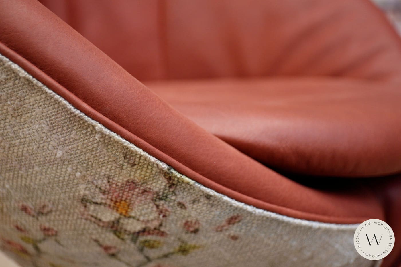 Esszimmerstuhl Modell 1260 in Leder A India chilli Koinor