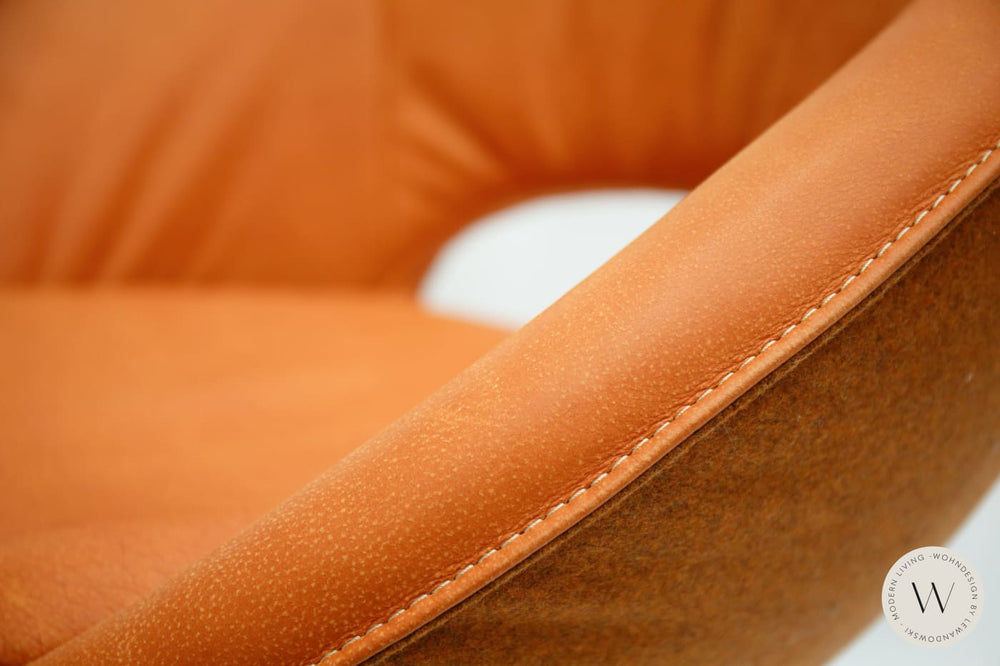 Esszimmerstuhl Modell 1260 in Leder A India fire Koinor