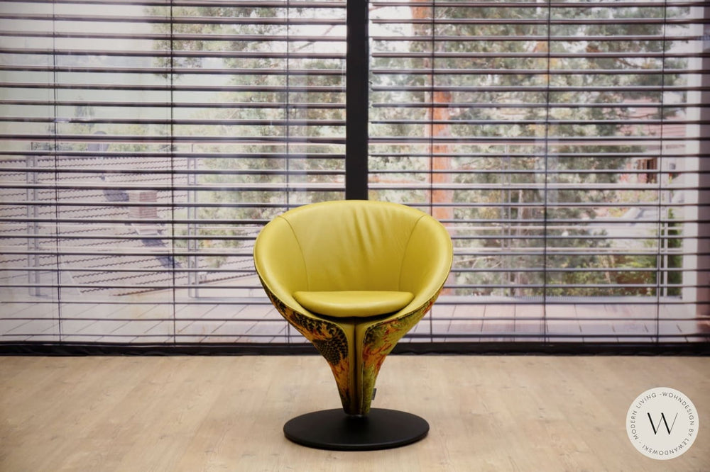 Esszimmerstuhl Modell 1260 in Leder C Classic avocado Koinor