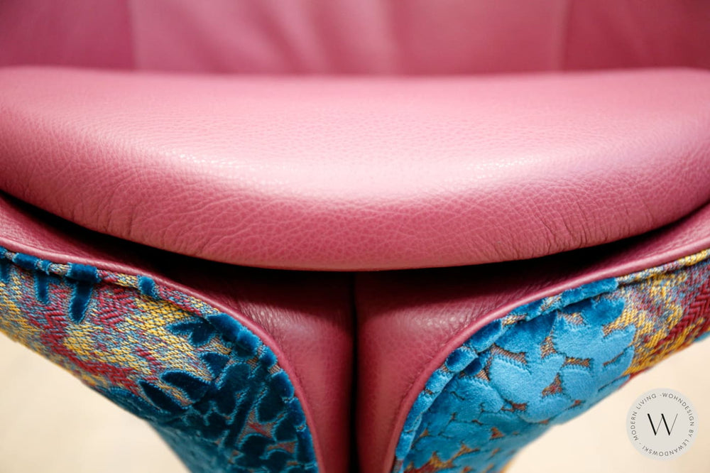 Esszimmerstuhl Modell 1260 in Leder C Classic Rasberry Koinor