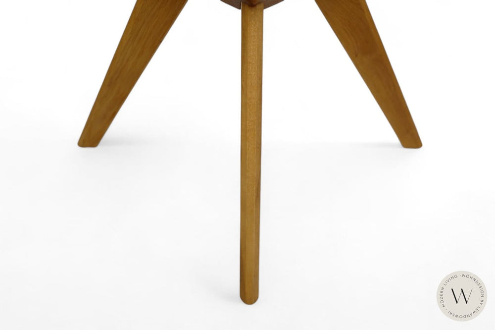 Esszimmerstuhl Modell 1291 Leder B / Stoff Doodle / Schemel in Massivholz Koinor