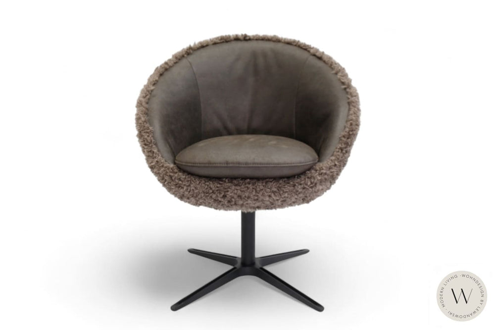 Esszimmerstuhl Modell 1291 Mikrofaser Bison / Stoff Doodle Koinor