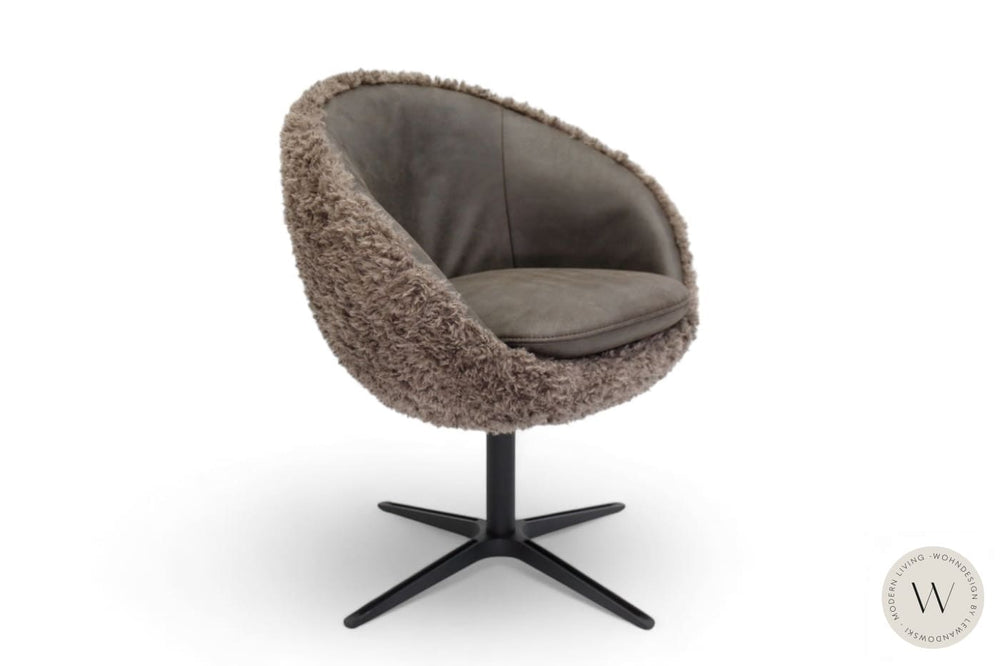 Esszimmerstuhl Modell 1291 Mikrofaser Bison / Stoff Doodle Koinor