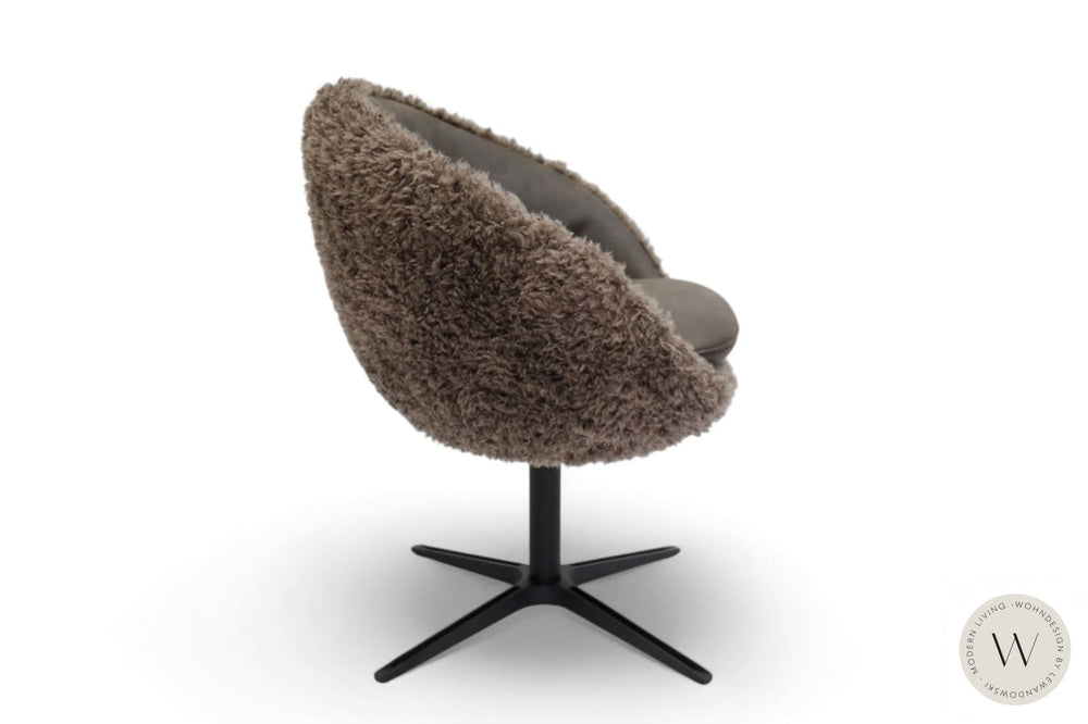 Esszimmerstuhl Modell 1291 Mikrofaser Bison / Stoff Doodle Koinor