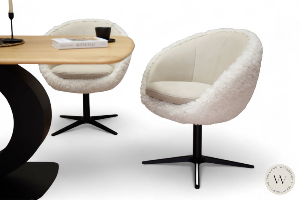 Esszimmerstuhl Modell 1291 Mikrofaser Zenit / Stoff Doodle Koinor