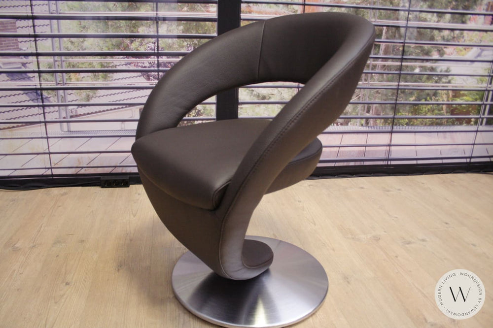 Esszimmerstuhl Modell 6080 (4 Stk.)  in Leder Bronco 78 K+W Silaxx