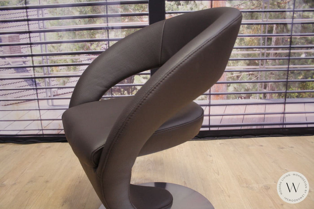 Esszimmerstuhl Modell 6080 (4 Stk.)  in Leder Bronco 78 K+W Silaxx