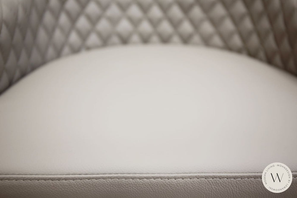 Esszimmerstuhl Modell Gilda in Leder Coffee Cream (6+1 Stuhl) Ozzio®Italia