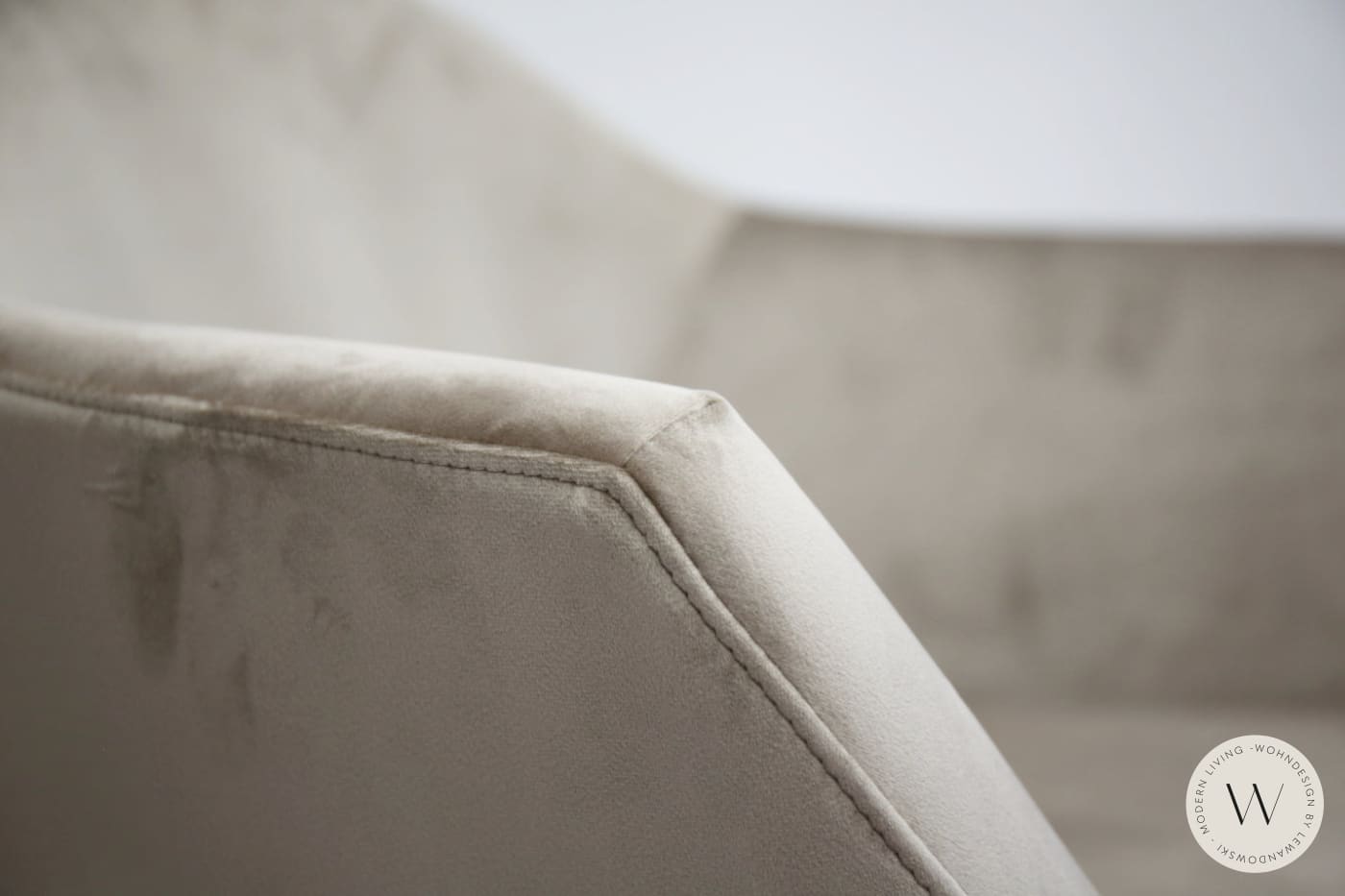 Esszimmerstuhl Modell Halia in Stoff Corda Velvet (4 Stück) Ozzio®Italia