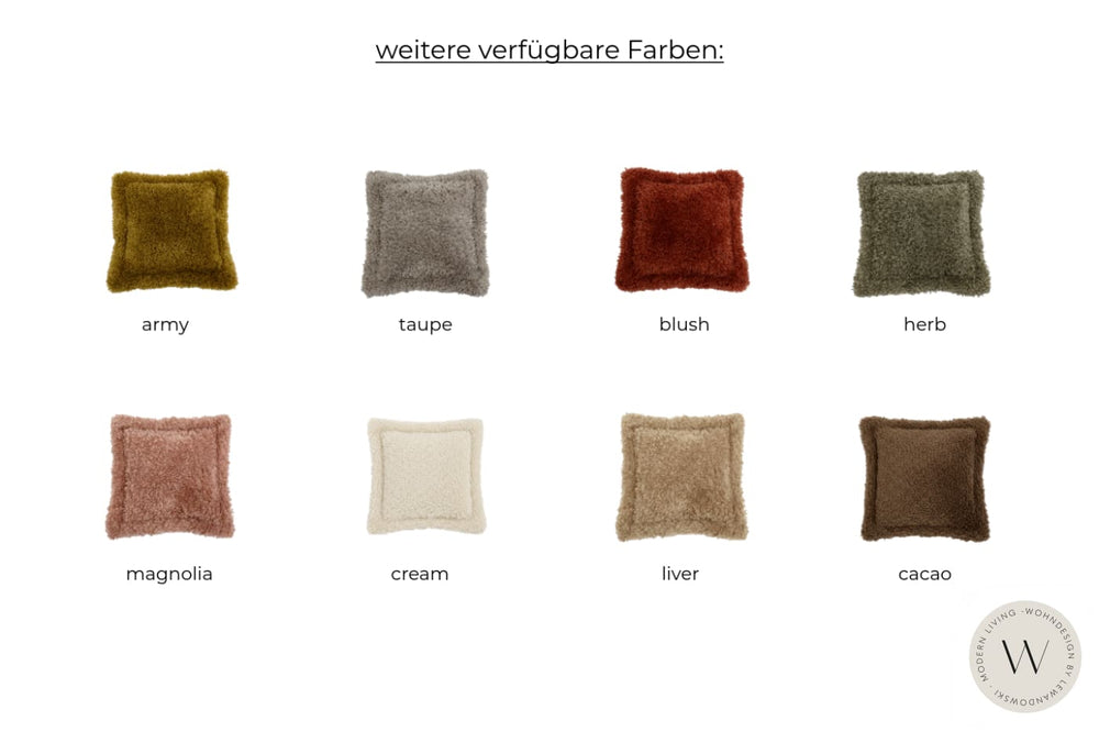 Flatterkissen Fluffy Farbe taupe WOHNDESIGN by Lewandowski