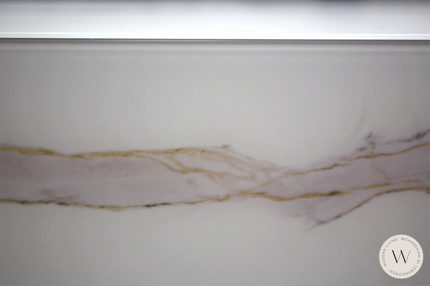 Funktionstisch Modell Box in Keramik Calacatta Gold (höhenverstellbar) Ozzio®Italia