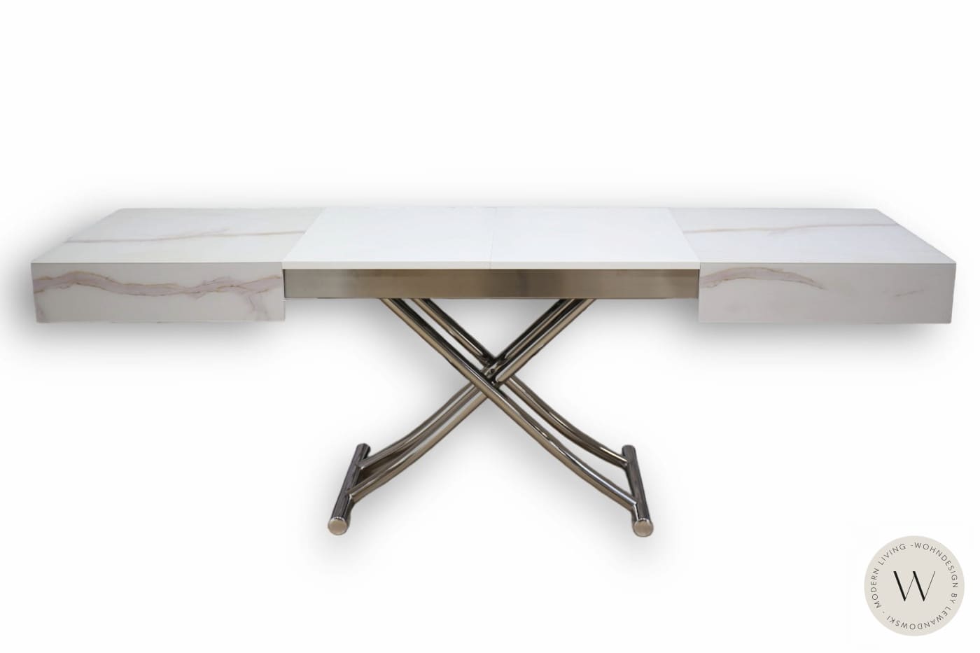 Funktionstisch Modell Box in Keramik Calacatta Gold (höhenverstellbar) Ozzio®Italia