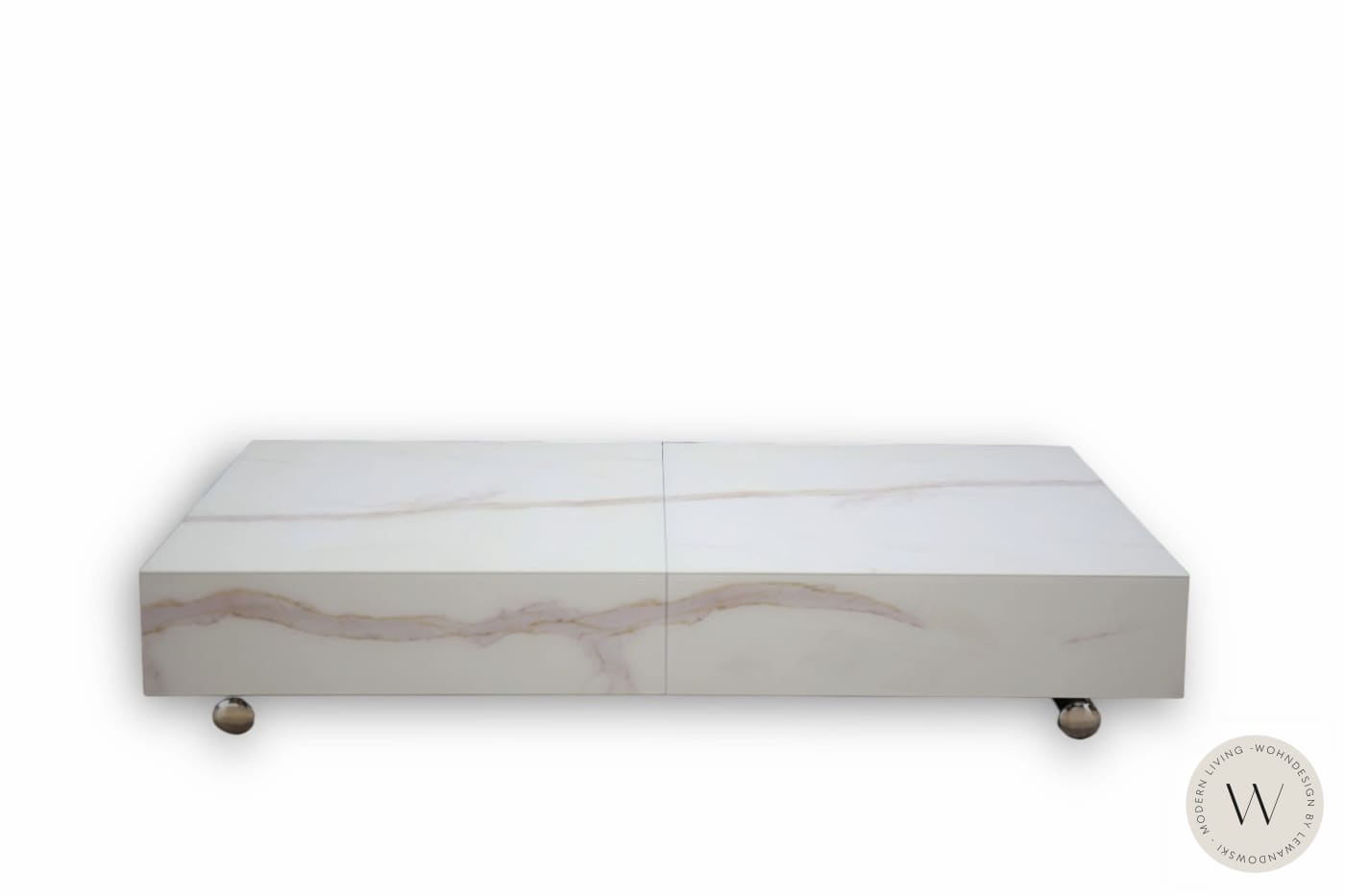 Funktionstisch Modell Box in Keramik Calacatta Gold (höhenverstellbar) Ozzio®Italia