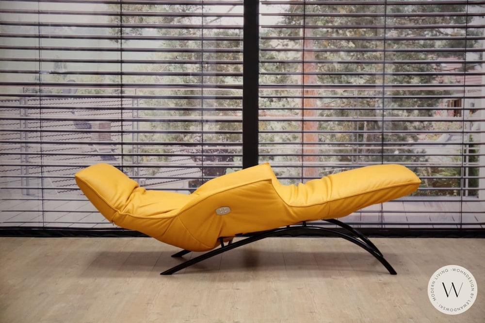 Joleen Relaxliege inkl. Akku Leder E Feeling banana Koinor