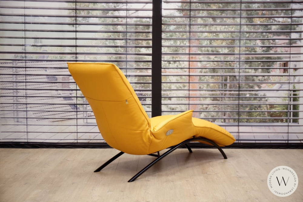 Joleen Relaxliege inkl. Akku Leder E Feeling banana Koinor