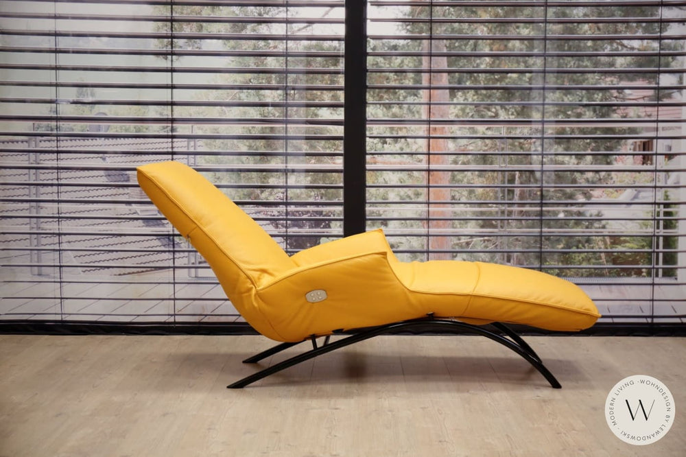 Joleen Relaxliege inkl. Akku Leder E Feeling banana Koinor
