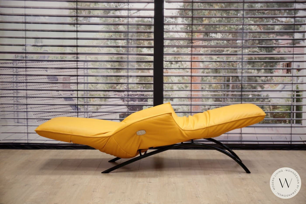 Joleen Relaxliege inkl. Akku Leder E Feeling banana Koinor