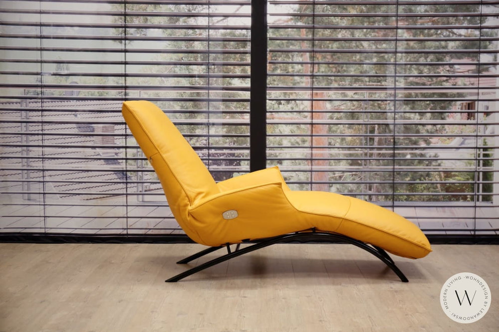 Joleen Relaxliege inkl. Akku Leder E Feeling banana Koinor