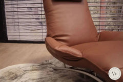 Joleen Relaxliege P4 elektrisch mit Akku Leder A Soft sherry Koinor