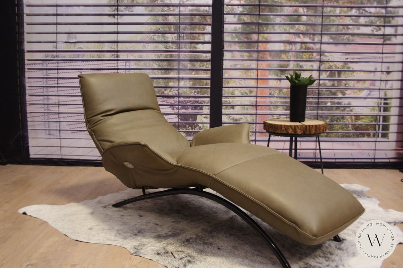 joleen relaxliege p4 in leder b toro cactus – wohndesign