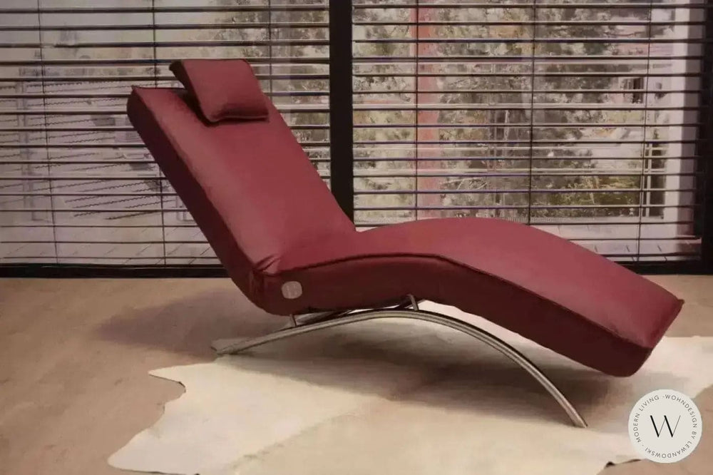 Jonas Relaxliege P4 elektrisch mit Akku Leder A Soft Lipstick Koinor