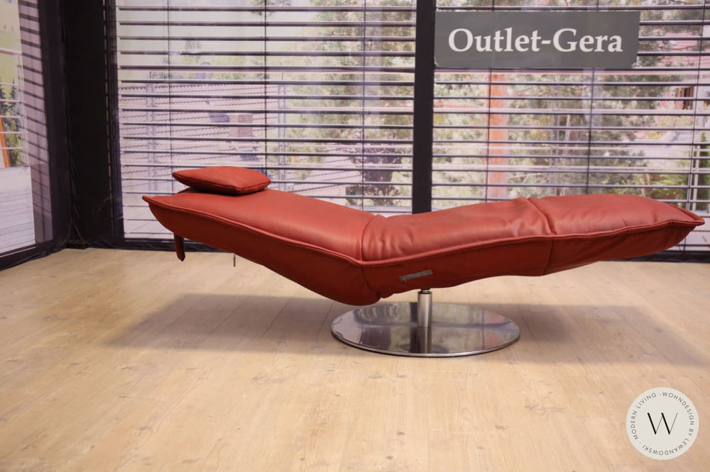 Joplin Relaxliege P4 in Leder A India chilli Koinor