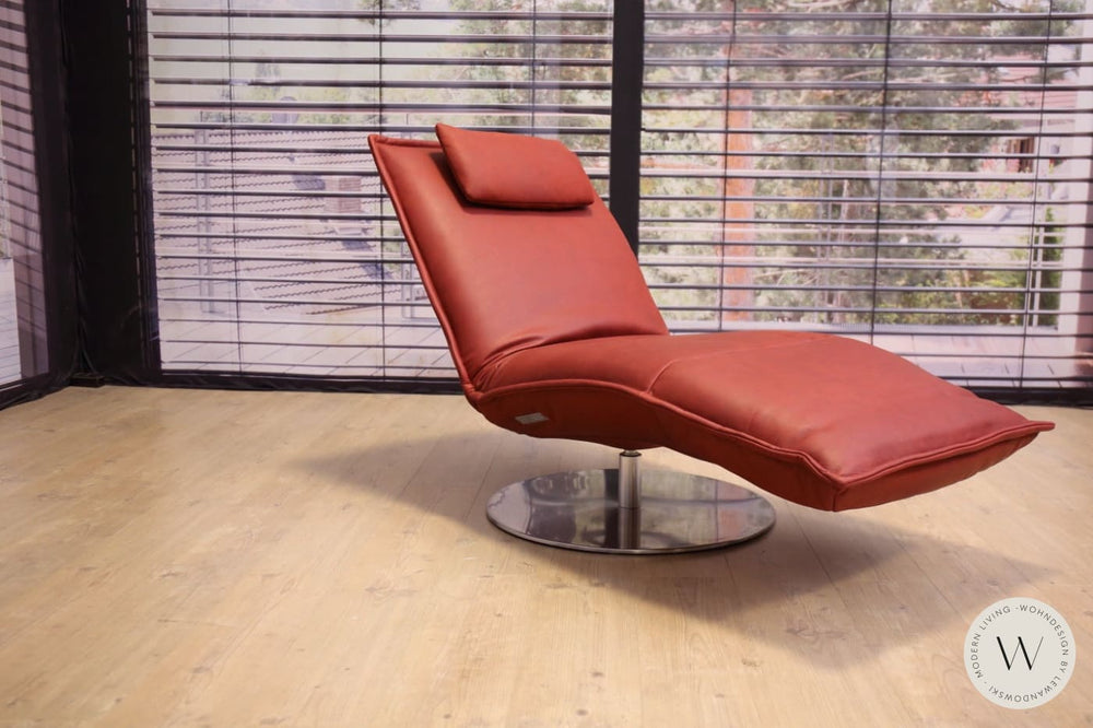 Joplin Relaxliege P4 in Leder A India chilli Koinor