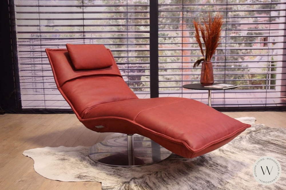 Joplin Relaxliege P4 in Leder A India chilli Koinor