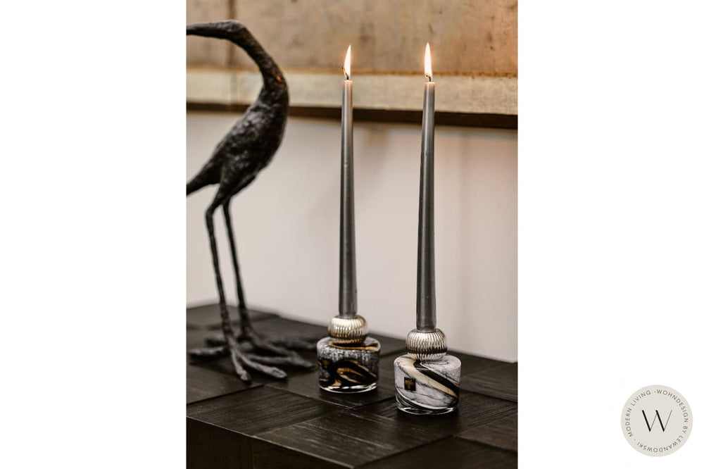 Kerzenhalter TWINS Stone Marble Baobab Collection