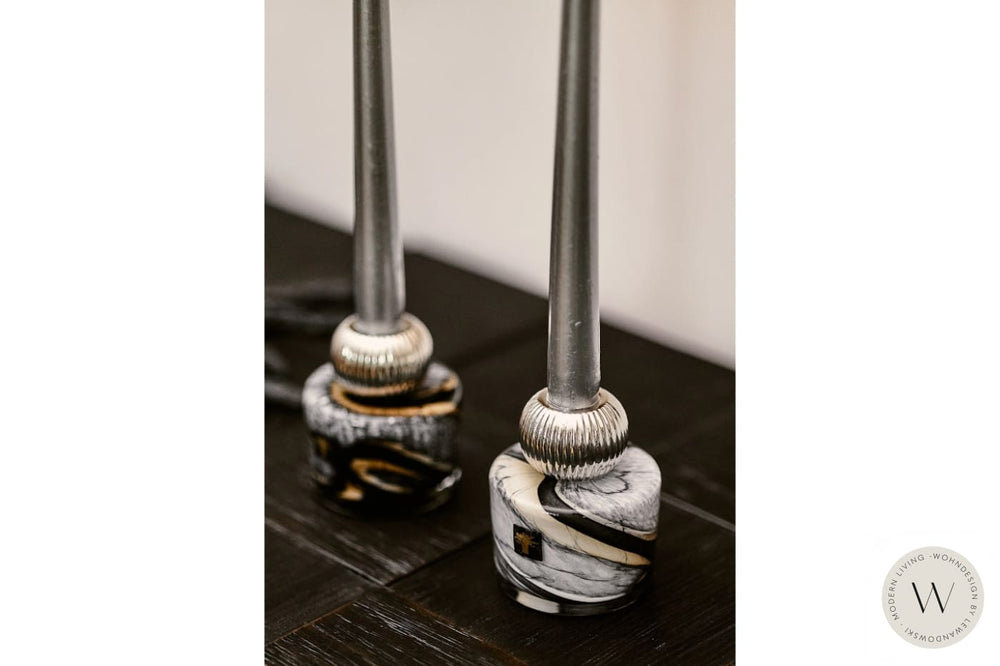 Kerzenhalter TWINS Stone Marble Baobab Collection