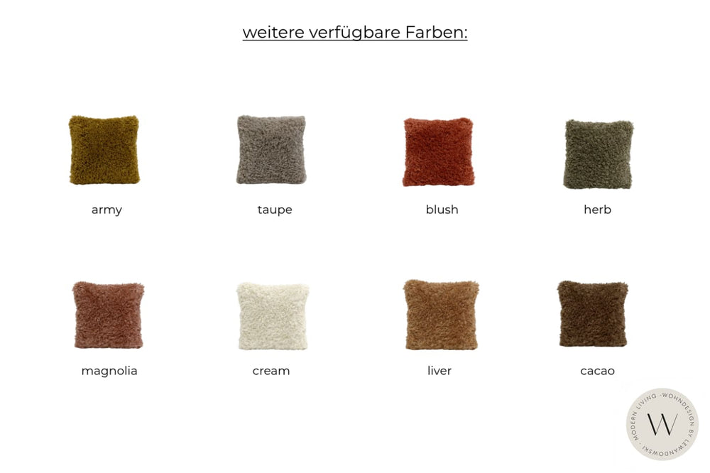 Kissen Fluffy Farbe liver WOHNDESIGN by Lewandowski