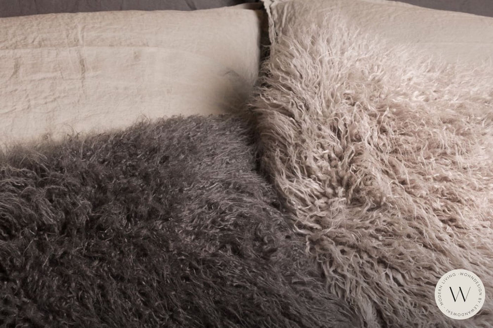 Kissen Tibet Farbe 180 smokey blue Fine