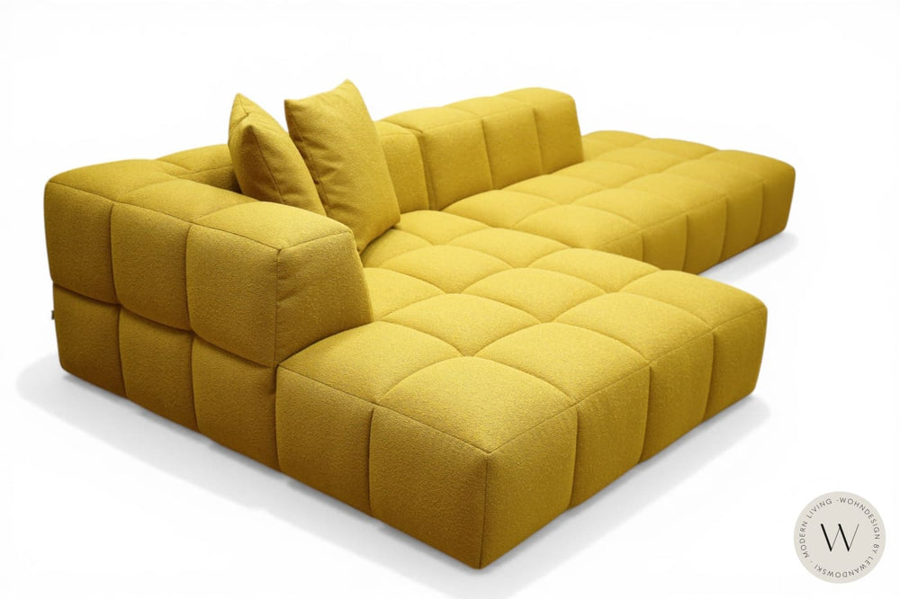 Loungesofa BUBBLE in Stoff Manhattan safran softform
