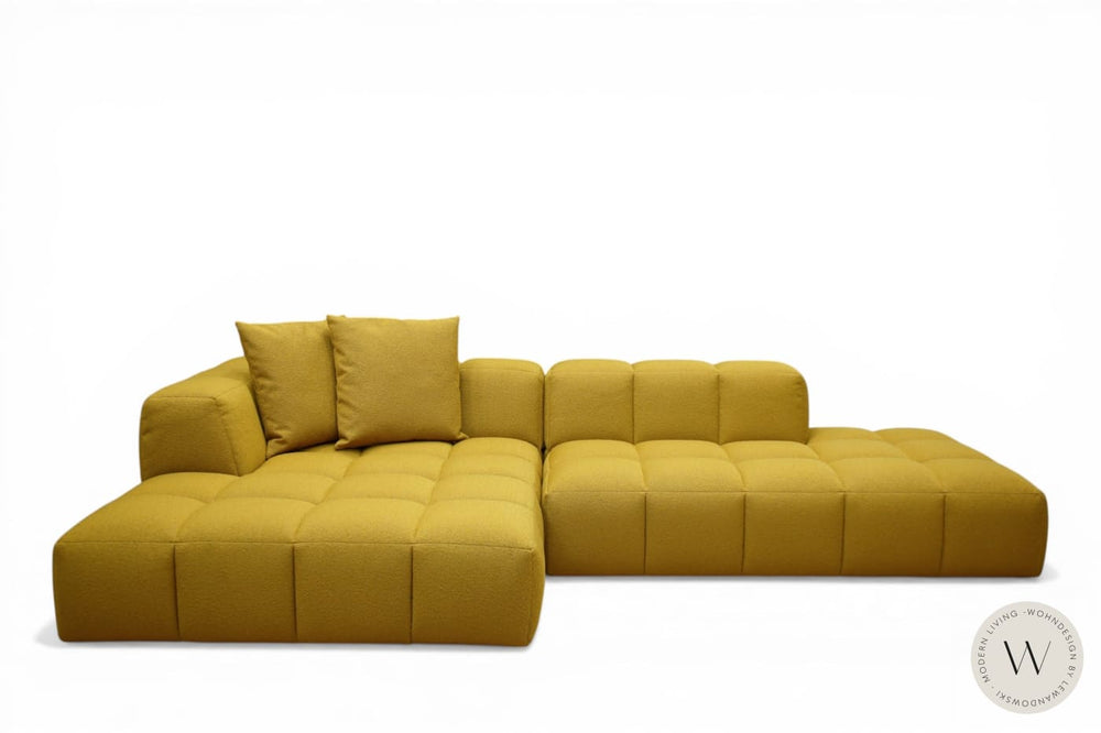 Loungesofa BUBBLE in Stoff Manhattan safran softform