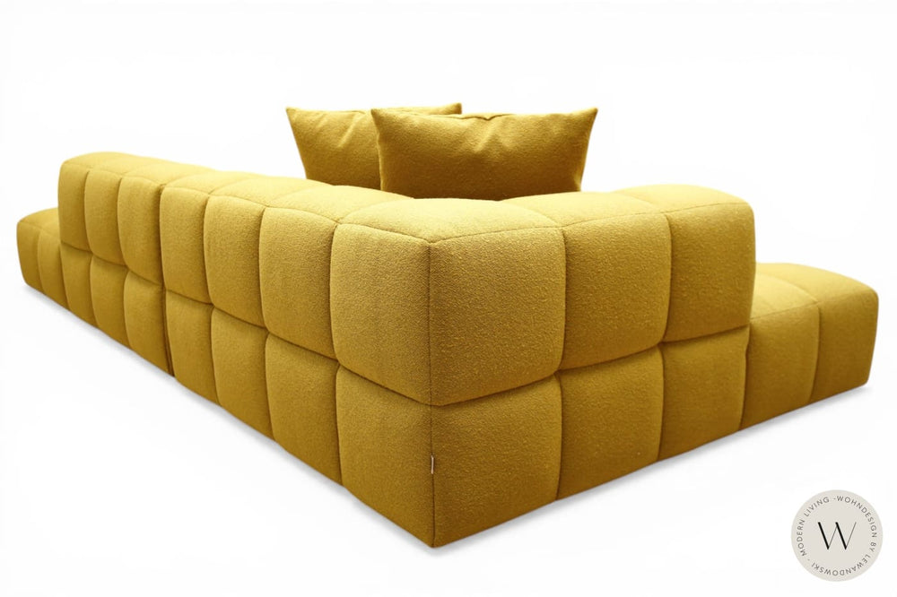 Loungesofa BUBBLE in Stoff Manhattan safran softform
