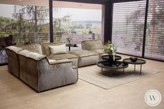 Mod. Sofaprogramm Patani In Stoff Taupe (5-Tlg. Ecke Links) Couchgarnituren