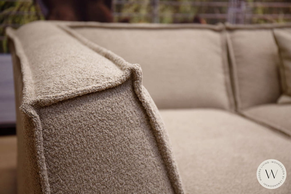 Mod. Sofaprogramm Platani in Stoff Andermat (Longchair links) easysofa