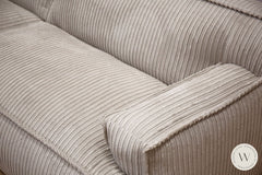 Mod. Sofaprogramm Platani In Stoff Corduroy Mink (Liege Links) Couchgarnituren