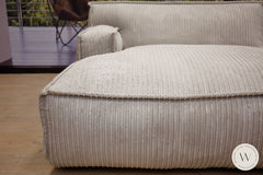 Mod. Sofaprogramm Platani In Stoff Corduroy Mink (Liege Links) Couchgarnituren