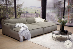 Mod. Sofaprogramm Platani In Stoff Corduroy Steel Big Couchgarnituren