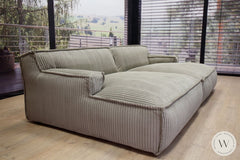 Mod. Sofaprogramm Platani In Stoff Corduroy Steel Big Couchgarnituren