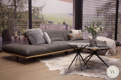 Akito Eckgarnitur In Leder Oasis Elefant 2100/63 Links Couchgarnituren