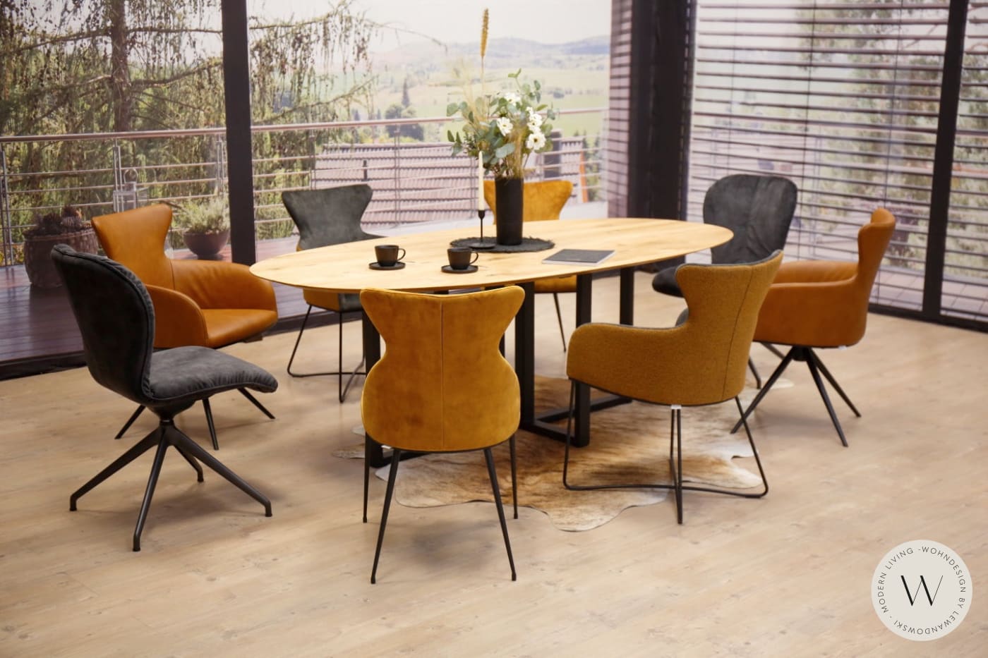 Modell Blake Donna 2 Stück in Stoff Adore anthrazit bert plantagie