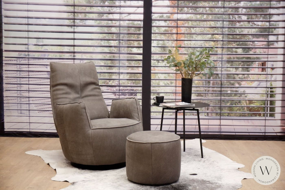 Modell Blobb.De Luxe inkl. Hocker Leder Rhino elefant Bullfrog