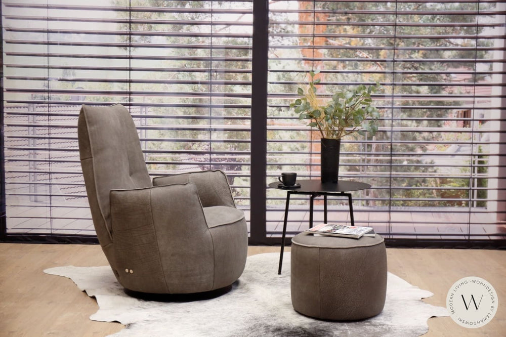 Modell Blobb.De Luxe inkl. Hocker Leder Rhino elefant Bullfrog