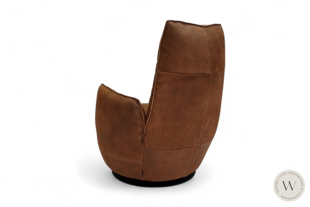 Modell Blobb.De Luxe inkl. Hocker Leder Rhino tabak Bullfrog